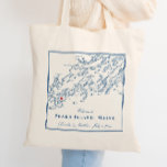 Peaks Island Maine Casco Bay Wedding Welcome Tote Bag<br><div class="desc">These Peaks Island Maine Casco Bay map tote bags are perfect to welcome your out of town guests with welcome bag goodies, or customise them for your wedding party. Move the heart by clicking "Edit Using design tool" under "Personalise". Map includes Cape Elizabeth, Portland, Cumberland, Falmouth, Freeport, the islands including...</div>
