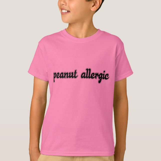 Peanut Allergic tee (Front)