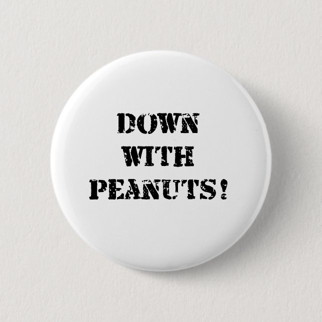 Peanut Allergy 6 Cm Round Badge (Front)