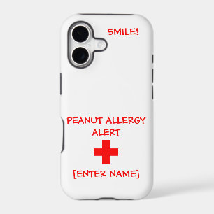 Peanut Allergy Alert iPhone Case