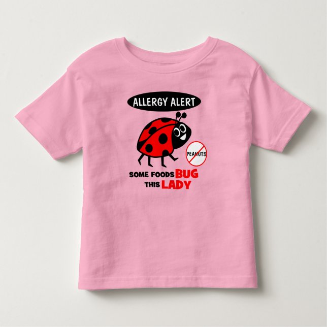 Peanut Allergy Alert Ladybug Shirt (Front)