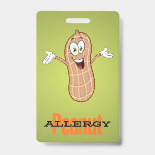 Peanut Allergy Badge ID Badge