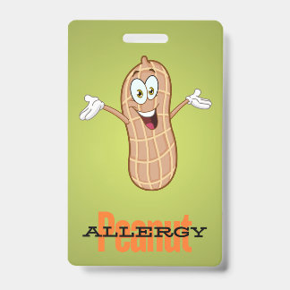 Peanut Allergy Badge ID Badge