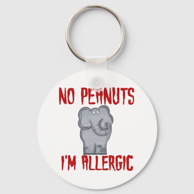 Peanut Allergy Key Ring (Front)