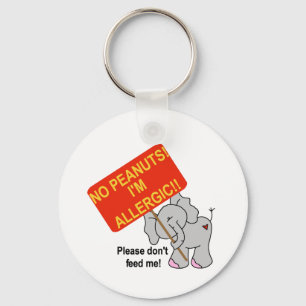 Peanut Allergy Key Ring