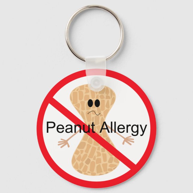 Peanut Allergy Keychain (Front)