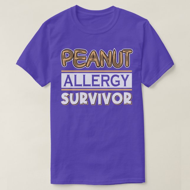 Peanut Allergy Survivor T-Shirt (Design Front)