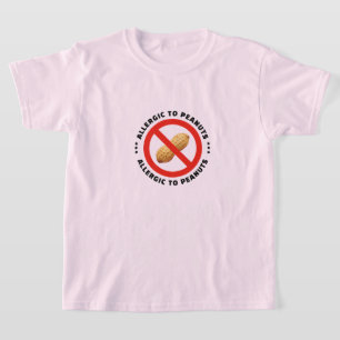 Peanut allergy warning food alert T-Shirt