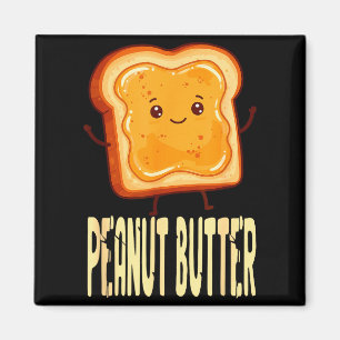 Peanut Butter & Jelly Matching Couple Friends Magnet