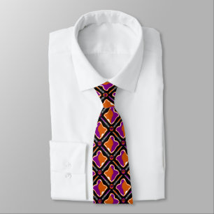 Peanut Butter and Grape Jelly Seamless Pattern Tie
