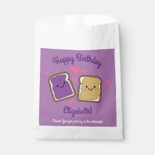 Peanut Butter and Jelly Birthday Party PBJ Favour Bags