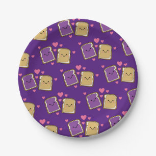 Peanut Butter and Jelly Birthday Party PBJ Paper Plate