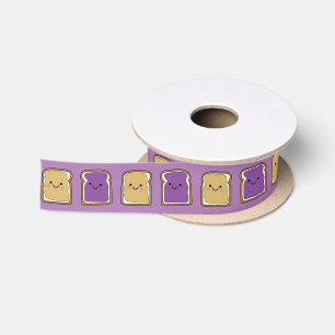 Peanut Butter and Jelly Birthday Party PBJ Satin Ribbon