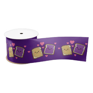 Peanut Butter and Jelly Birthday Party PBJ Satin Ribbon