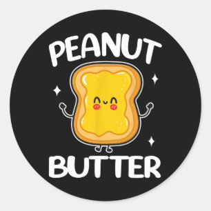 Peanut Butter And Jelly Couple Matching Halloween  Classic Round Sticker