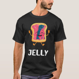 Peanut Butter And Jelly Halloween Matching Couple  T-Shirt