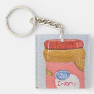 Peanut Butter and Jelly Key Ring