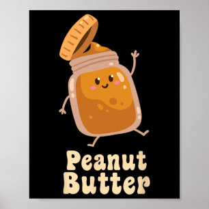 Peanut Butter And Jelly Matching Couple Halloween Poster