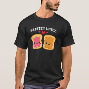 Peanut Butter And Jelly Perfect Match Best Friend  T-Shirt