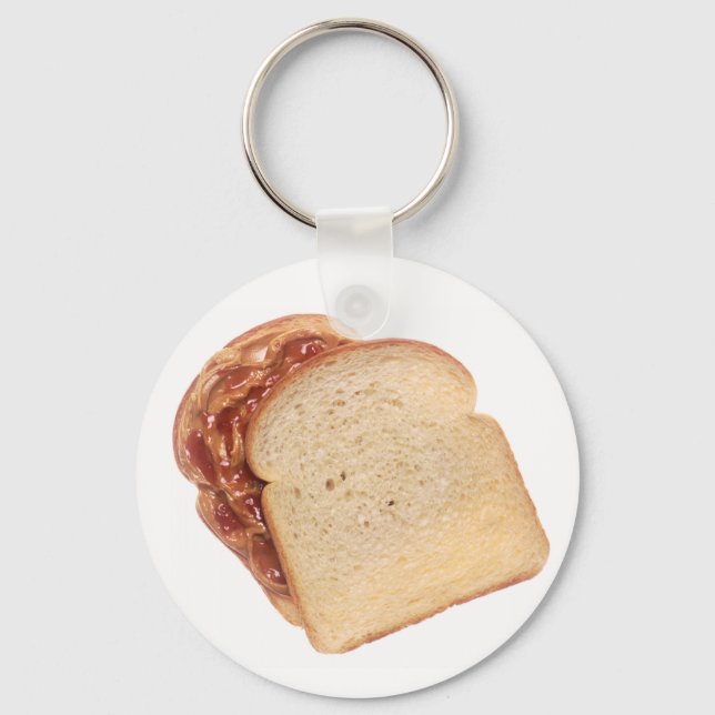 Peanut Butter and Jelly Sandwich Key Ring (Front)