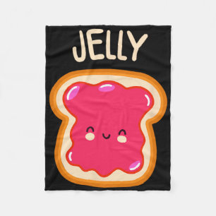 Peanut Butter And Jelly Twin Best Friend Matching Fleece Blanket