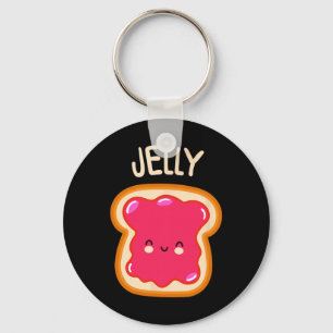 Peanut Butter And Jelly Twin Best Friend Matching  Key Ring