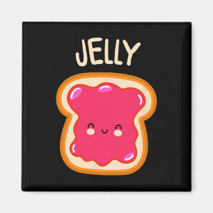 Peanut Butter And Jelly Twin Best Friend Matching Magnet