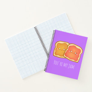 Peanut Butter And Strawberry Jelly Toast Notebook