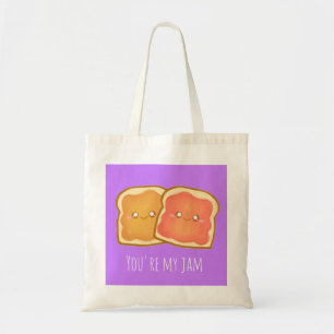 Peanut Butter And Strawberry Jelly Toast Tote Bag