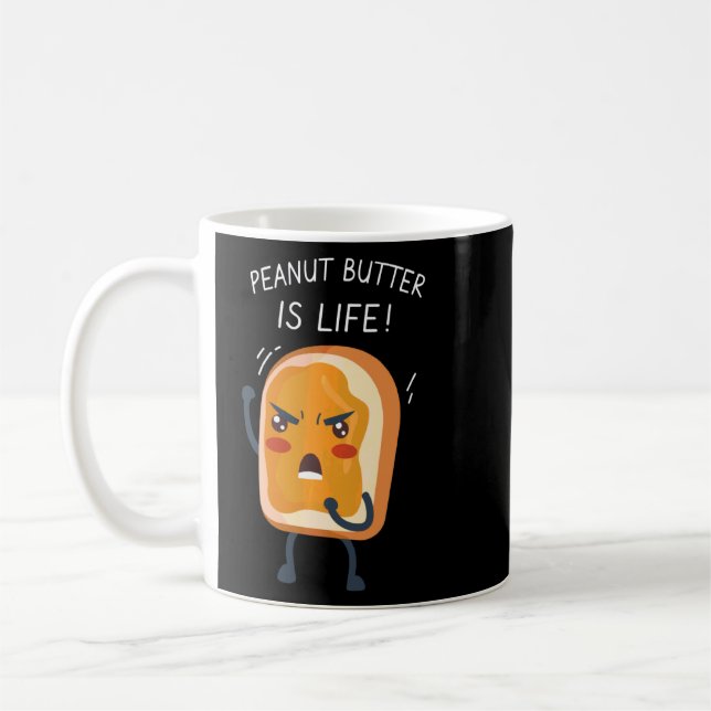 Peanut Butter  Apparel Funny Gag  Coffee Mug (Left)