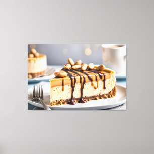 Peanut Butter Cheesecake Canvas Print