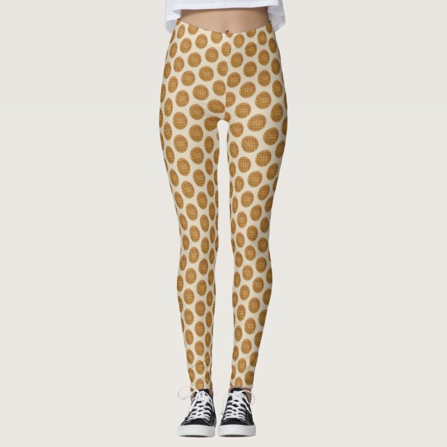 Peanut Butter Cookie Baking Bake Sale Desert Food Leggings (Front)