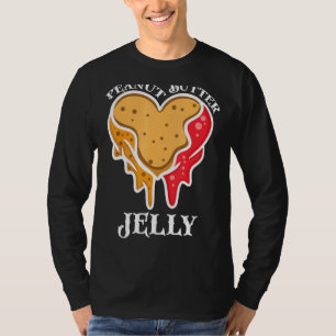 Peanut Butter Jelly Couple Matching Butter Sandwic T-Shirt