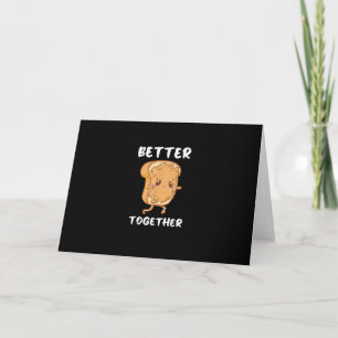 Peanut Butter Jelly Cute Couple Better Together De Card