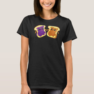Peanut Butter   Jelly Food Love Graphic T-Shirt