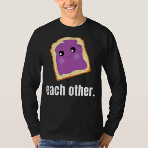 Peanut Butter Jelly For Each Other  Food  Graphic T-Shirt