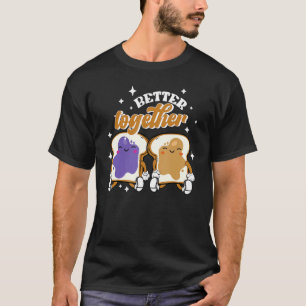 Peanut Butter & Jelly Matching Couple For Him And  T-Shirt