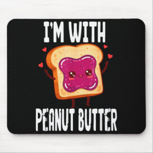 Peanut Butter Jelly Matching Couples Halloween Fun Mouse Pad