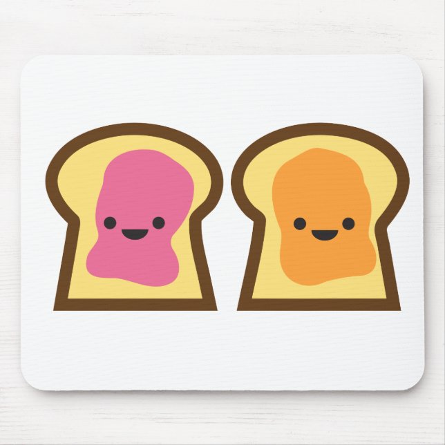 Peanut Butter Jelly Time! Mouse Pad (Front)