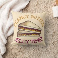 Peanut Butter Jelly Time PBJ Sandwich Foodie Lunch