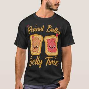 Peanut Butter Jelly Time Sandwich Lovers Matching  T-Shirt