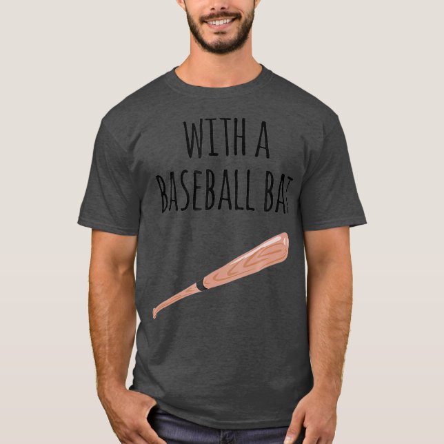 Peanut Butter Jelly With A Baseball Bat  Couples T-Shirt (Front)