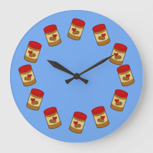 Peanut Butter Large Clock