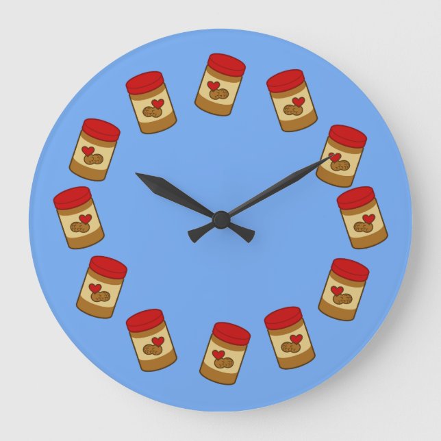 Peanut Butter Large Clock (Front)