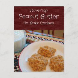 Peanut Butter No-Bake Cookies Recipe Card