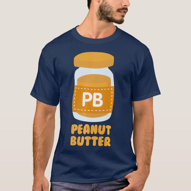 Peanut Butter PB  J Jelly Twins Couples Best T-Shirt (Front)