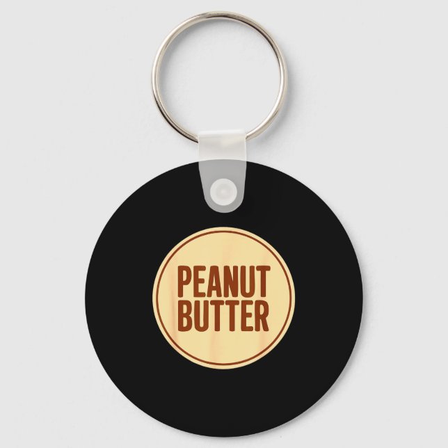 Peanut Butter Shirt Adult Men Women Kids Jelly Cos Key Ring (Front)