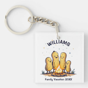 Peanut Campfire Key Ring