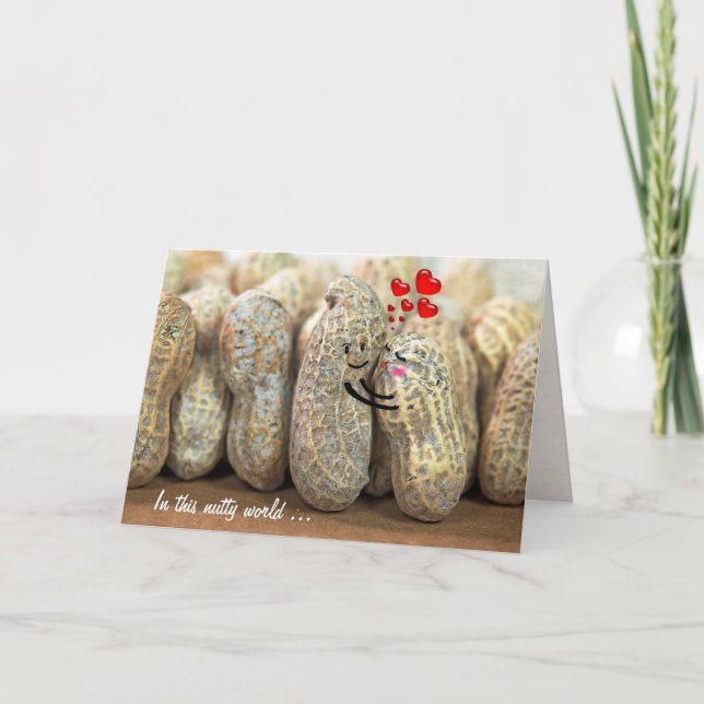 Peanut Couple Wedding Anniversary Card (Front)