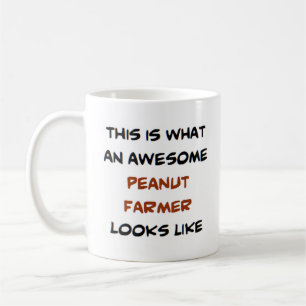 peanut farmer, awesome coffee mug